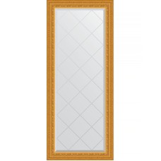 Зеркало Evoform Exclusive-G 154х65 BY 4138 с гравировкой в багетной раме - Сусальное золото 80 мм