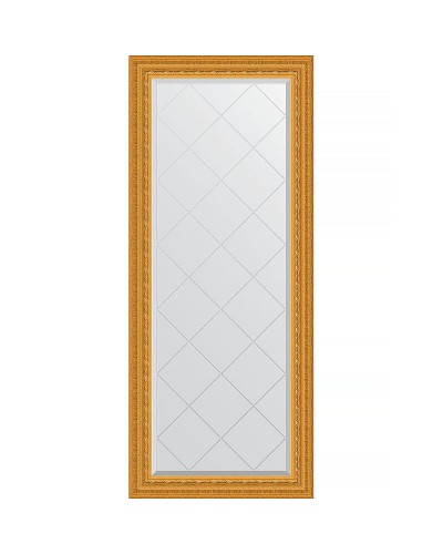 Зеркало Evoform Exclusive-G 154х65 BY 4138 с гравировкой в багетной раме - Сусальное золото 80 мм