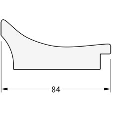 Зеркало Evoform Exclusive-G 155х66 BY 4141 с гравировкой в багетной раме - Фреска 84 мм