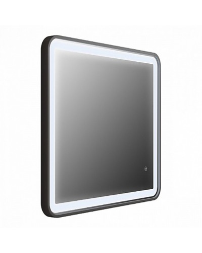 Зеркало Iddis Cloud 80 с подсветкой Черный матовый