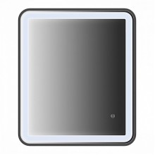 Зеркало Iddis Cloud 60 с подсветкой Черный матовый