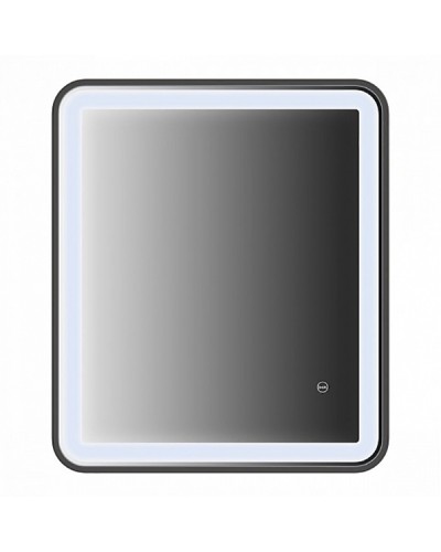Зеркало Iddis Cloud 60 с подсветкой Черный матовый