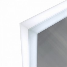 Зеркало Iddis Brick 80 с подсветкой Белый матовый