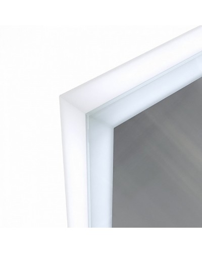 Зеркало Iddis Brick 80 с подсветкой Белый матовый