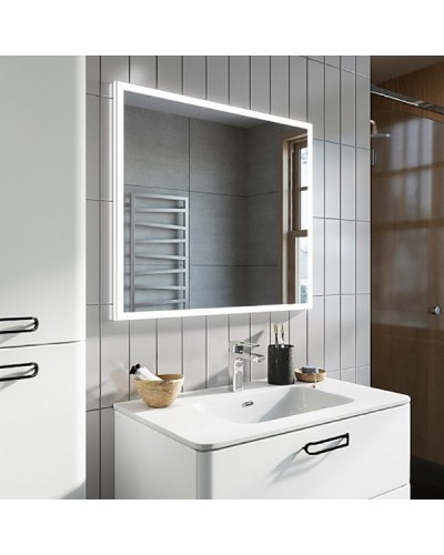 Зеркало Iddis Brick 60 с подсветкой Белый матовый