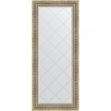 Зеркало Evoform Exclusive-G 157х67 BY 4153 с гравировкой в багетной раме - Серебряный акведук 93 мм