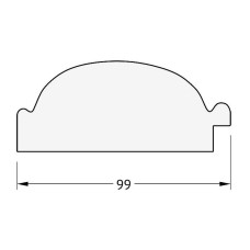 Зеркало Evoform Exclusive-G 158х69 BY 4156 с гравировкой в багетной раме - Византия золото 99 мм