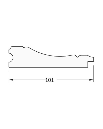 Зеркало Evoform Exclusive-G 159х69 BY 4163 с гравировкой в багетной раме - Вензель бронзовый 101 мм