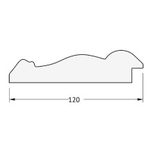 Зеркало Evoform Exclusive-G 162х72 BY 4170 с гравировкой в багетной раме - Состаренное серебро с орнаментом 120 мм