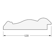 Зеркало Evoform Exclusive-G 162х72 BY 4170 с гравировкой в багетной раме - Состаренное серебро с орнаментом 120 мм