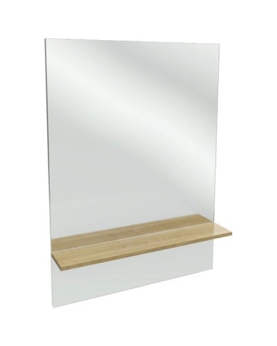 Зеркало с полкой розовой дерево 79х107,2 см Jacob Delafon Struktura EB1213-E13