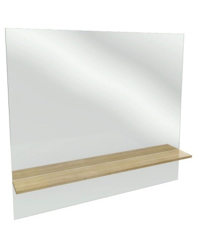 Зеркало с полкой розовое дерево 119х107,2 см  Jacob Delafon Struktura EB1215-E13