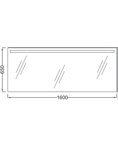 Зеркало со светодиодной подсветкой 160x65 см Jacob Delafon Parallel EB1422-NF