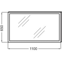 Зеркало с подсветкой по периметру 110x65 см Jacob Delafon Escale EB1443-NF