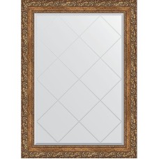 Зеркало Evoform Exclusive-G 102х75 BY 4185 с гравировкой в багетной раме - Виньетка бронзовая 85 мм