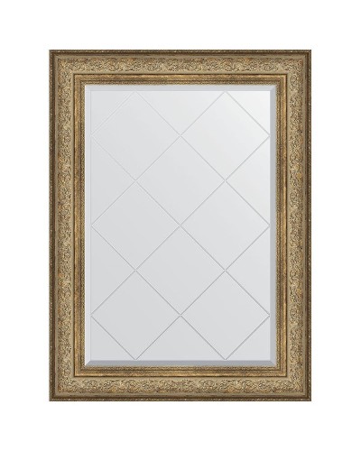 Зеркало Evoform Exclusive-G 108х80 BY 4210 с гравировкой в багетной раме - Виньетка античная бронза 109 мм