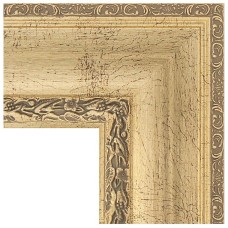 Зеркало Evoform Exclusive-G 110х82 BY 4213 с гравировкой в багетной раме - Состаренное серебро с орнаментом 120 мм