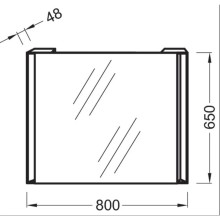 Зеркало 80x65 см Jacob Delafon Reve EB582-NF