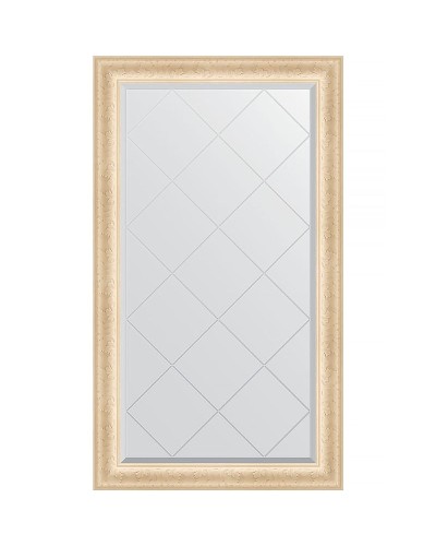 Зеркало Evoform Exclusive-G 130х75 BY 4226 с гравировкой в багетной раме - Старый гипс 82 мм