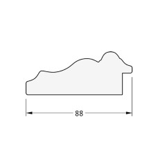 Зеркало Evoform Exclusive-G 131х76 BY 4232 с гравировкой в багетной раме - Римское золото 88 мм