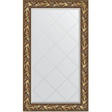 Зеркало Evoform Exclusive-G 133х79 BY 4242 с гравировкой в багетной раме - Византия золото 99 мм