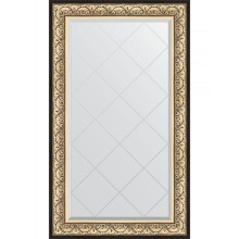 Зеркало Evoform Exclusive-G 135х80 BY 4251 с гравировкой в багетной раме - Барокко золото 106 мм