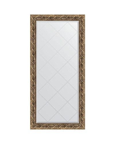 Зеркало Evoform Exclusive-G 158х76 BY 4270 с гравировкой в багетной раме - Фреска 84 мм