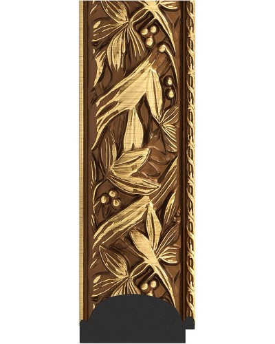 Зеркало Evoform Exclusive-G 161х79 BY 4285 с гравировкой в багетной раме - Византия золото 99 мм