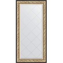 Зеркало Evoform Exclusive-G 162х80 BY 4294 с гравировкой в багетной раме - Барокко золото 106 мм