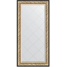 Зеркало Evoform Exclusive-G 162х80 BY 4294 с гравировкой в багетной раме - Барокко золото 106 мм