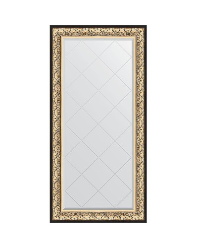 Зеркало Evoform Exclusive-G 162х80 BY 4294 с гравировкой в багетной раме - Барокко золото 106 мм