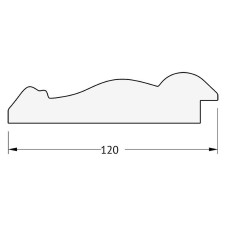 Зеркало Evoform Exclusive-G 164х82 BY 4299 с гравировкой в багетной раме - Состаренное серебро с орнаментом 120 мм