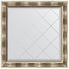 Зеркало Evoform Exclusive-G 87х87 BY 4325 с гравировкой в багетной раме - Серебряный акведук 93 мм