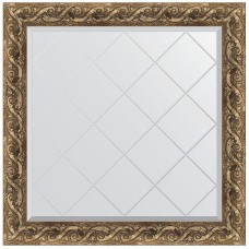 Зеркало Evoform Exclusive-G 86х86 BY 4313 с гравировкой в багетной раме - Фреска 84 мм