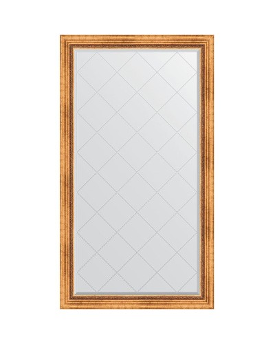 Зеркало Evoform Exclusive-G 171х96 BY 4404 с гравировкой в багетной раме - Римское золото 88 мм