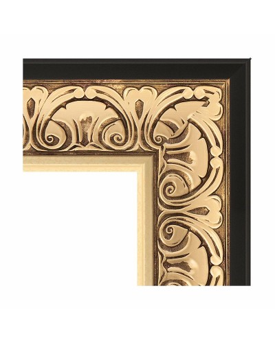 Зеркало Evoform Exclusive-G 90х90 BY 4337 с гравировкой в багетной раме - Барокко золото 106 мм