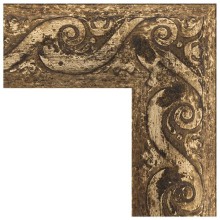 Зеркало Evoform Exclusive-G 121х96 BY 4356 с гравировкой в багетной раме - Фреска 84 мм