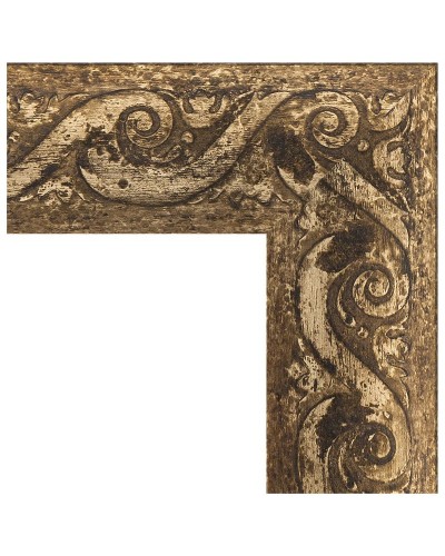 Зеркало Evoform Exclusive-G 121х96 BY 4356 с гравировкой в багетной раме - Фреска 84 мм