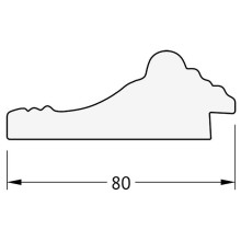 Зеркало Evoform Exclusive-G 120х95 BY 4353 с гравировкой в багетной раме - Сусальное золото 80 мм