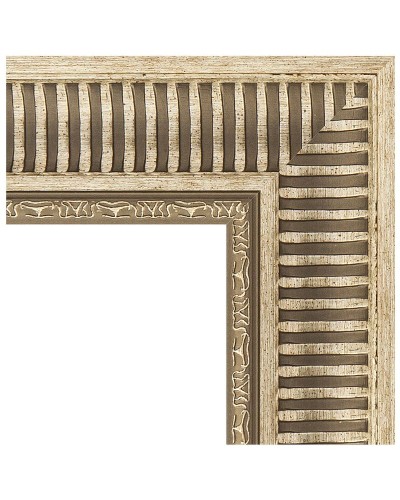 Зеркало Evoform Exclusive-G 122х97 BY 4368 с гравировкой в багетной раме - Серебряный акведук 93 мм