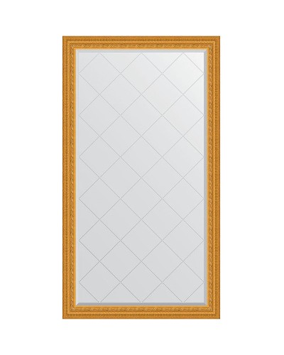 Зеркало Evoform Exclusive-G 169х95 BY 4396 с гравировкой в багетной раме - Сусальное золото 80 мм