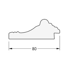 Зеркало Evoform Exclusive-G 169х95 BY 4396 с гравировкой в багетной раме - Сусальное золото 80 мм