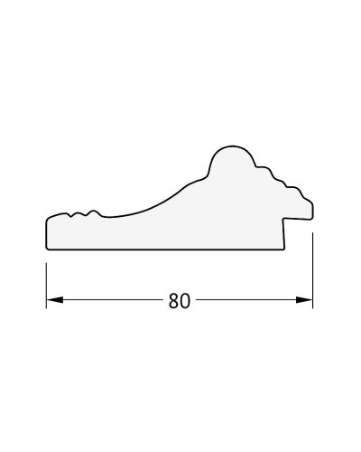 Зеркало Evoform Exclusive-G 169х95 BY 4396 с гравировкой в багетной раме - Сусальное золото 80 мм