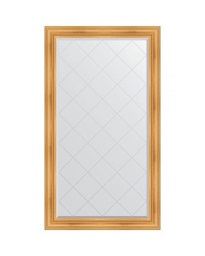 Зеркало Evoform Exclusive-G 174х99 BY 4417 с гравировкой в багетной раме - Травленое золото 99 мм