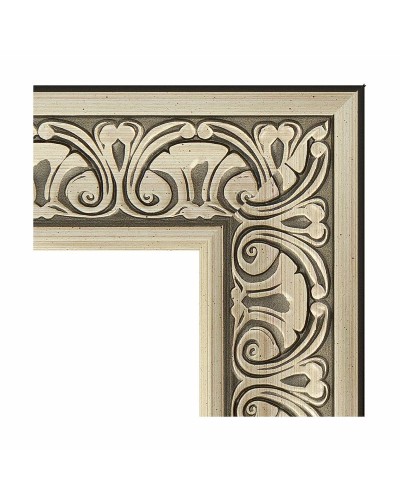 Зеркало Evoform Exclusive-G 175х100 BY 4424 с гравировкой в багетной раме - Барокко серебро 106 мм