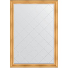 Зеркало Evoform Exclusive-G 189х134 BY 4503 с гравировкой в багетной раме - Травленое золото 99 мм