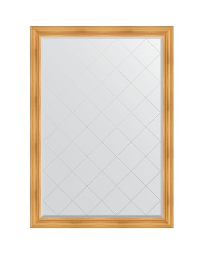 Зеркало Evoform Exclusive-G 189х134 BY 4503 с гравировкой в багетной раме - Травленое золото 99 мм