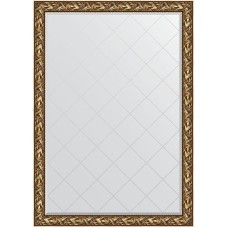 Зеркало Evoform Exclusive-G 188х134 BY 4500 с гравировкой в багетной раме - Византия золото 99 мм