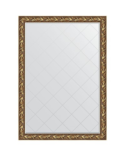 Зеркало Evoform Exclusive-G 188х134 BY 4500 с гравировкой в багетной раме - Византия золото 99 мм