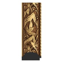 Зеркало Evoform Exclusive-G 188х134 BY 4500 с гравировкой в багетной раме - Византия золото 99 мм